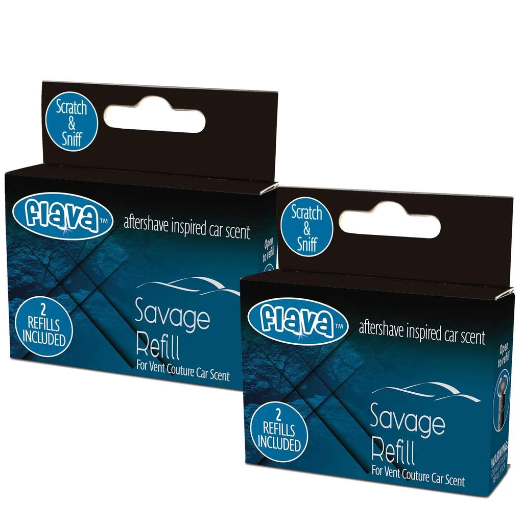 Flava Couture 2 Pack Refill Stick For Refillable Vent Car Air Fresheners - Savage