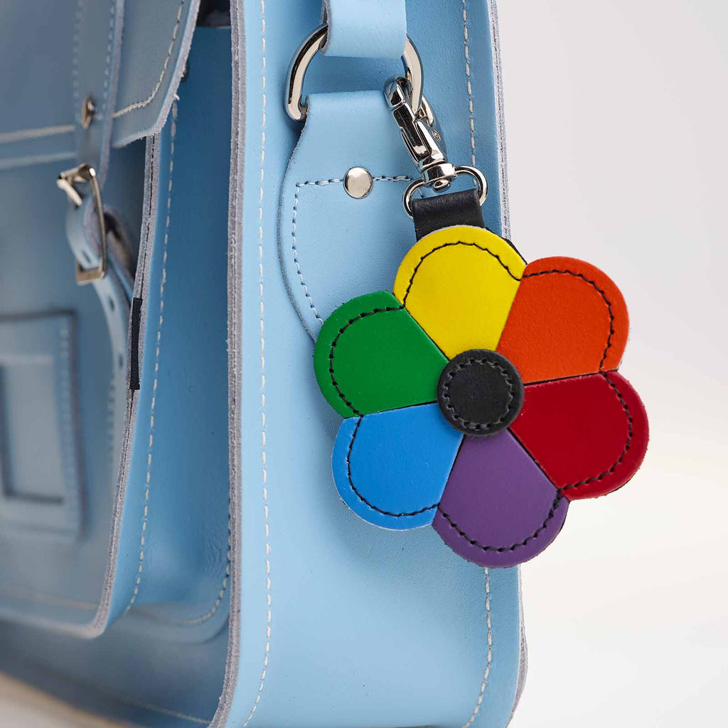 Flower bag charm - Pride Rainbow