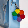 Flower bag charm - Pride Rainbow