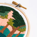 Forest Walk Landscape Mini Embroidery Kit for Beginners