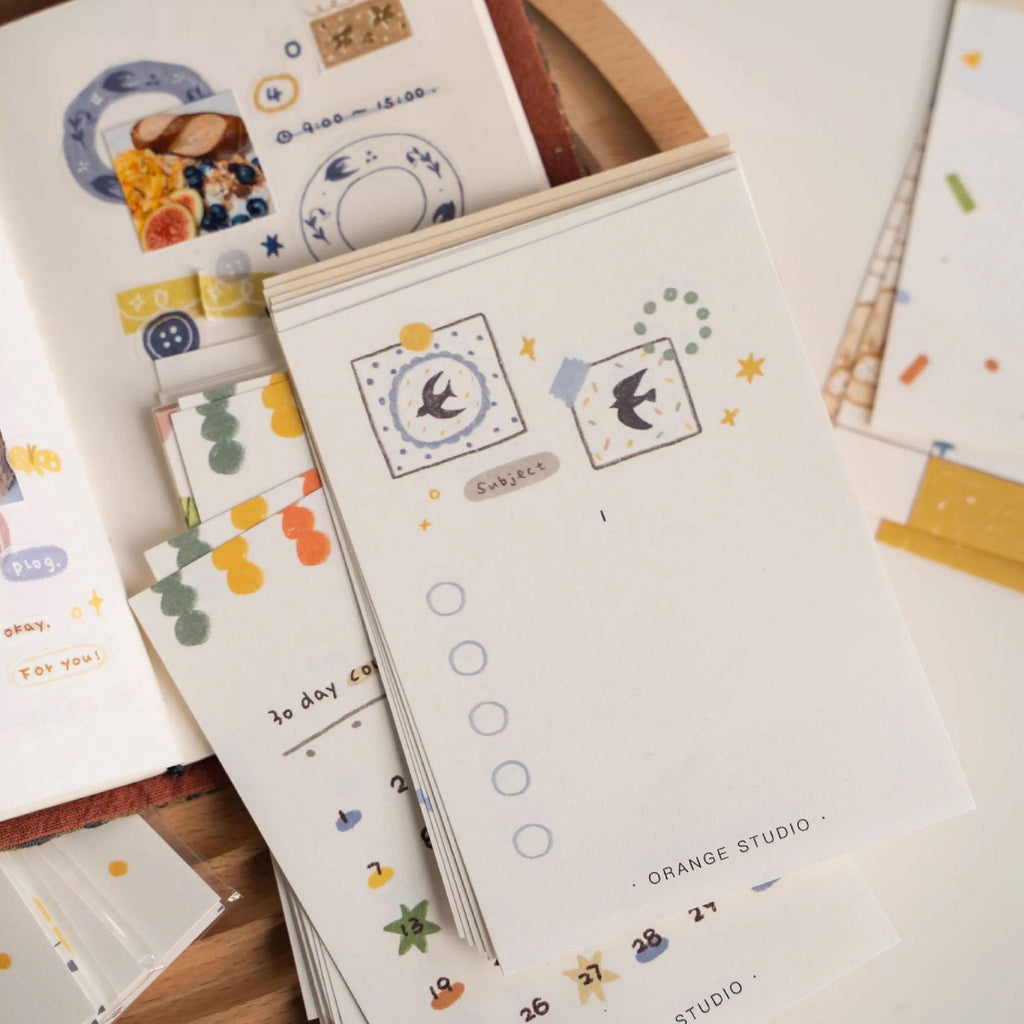 Orange Studio | Season Grid Memo Note Pad