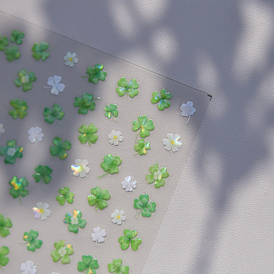 Hello Claws | Four-leaf Clover Jelly Nail Deco Sticker
