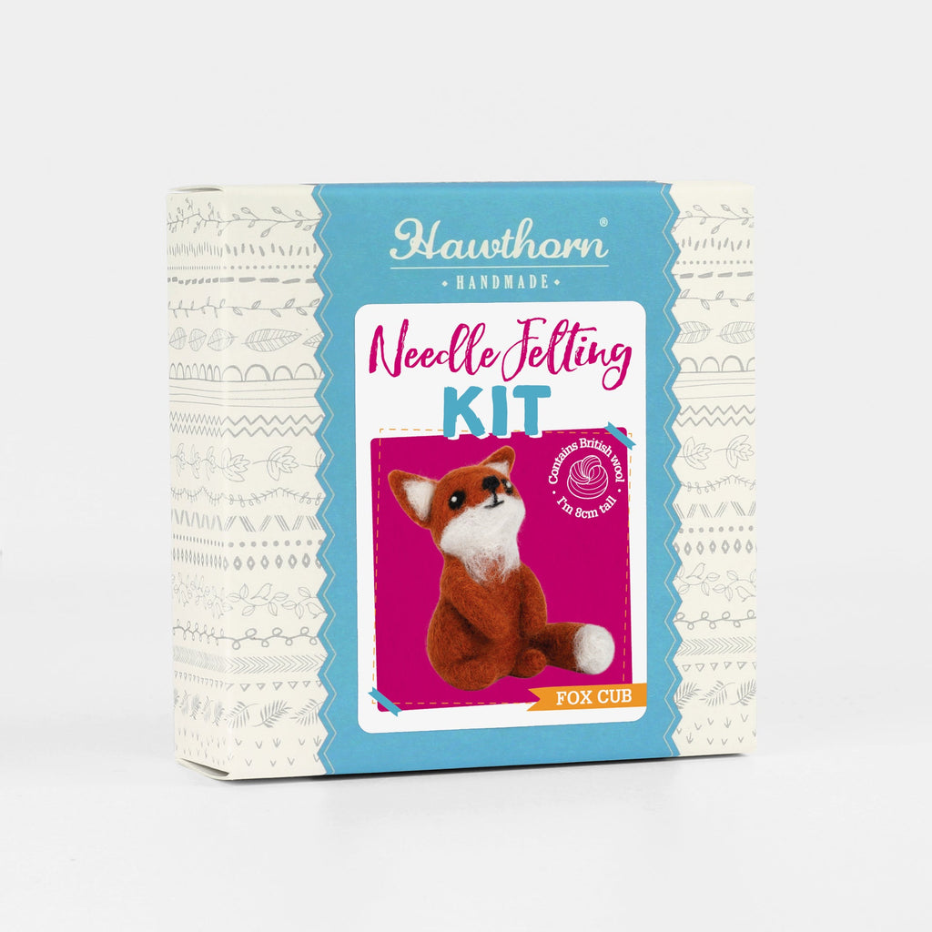 Fox Cub Needle Felting Kit for Beginners