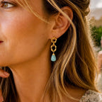 Moirai Double Twisted Loops Earrings Pariba Onyx