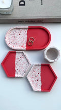 4 Piece Set - Red Split