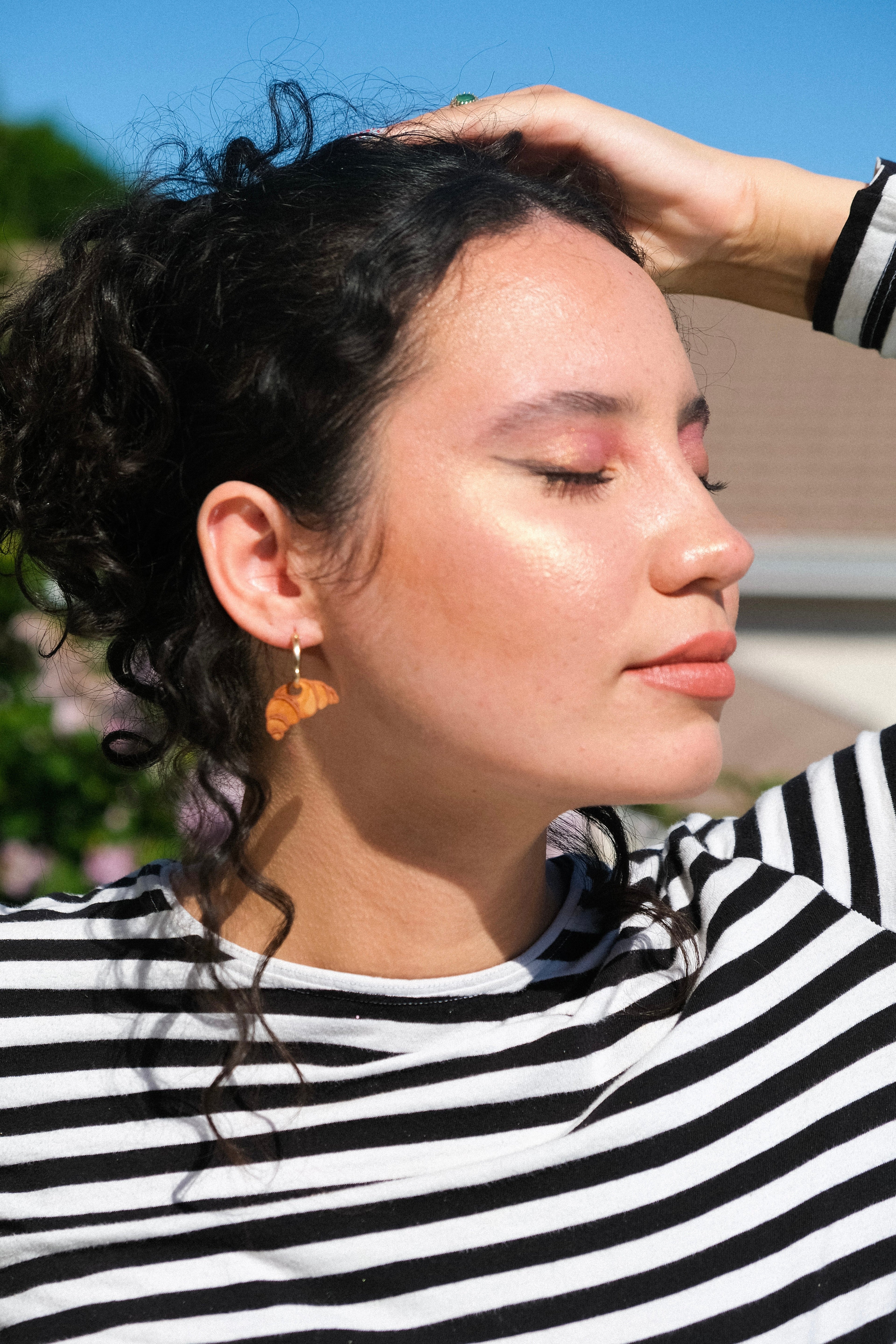 Croissant Hoop Earrings
