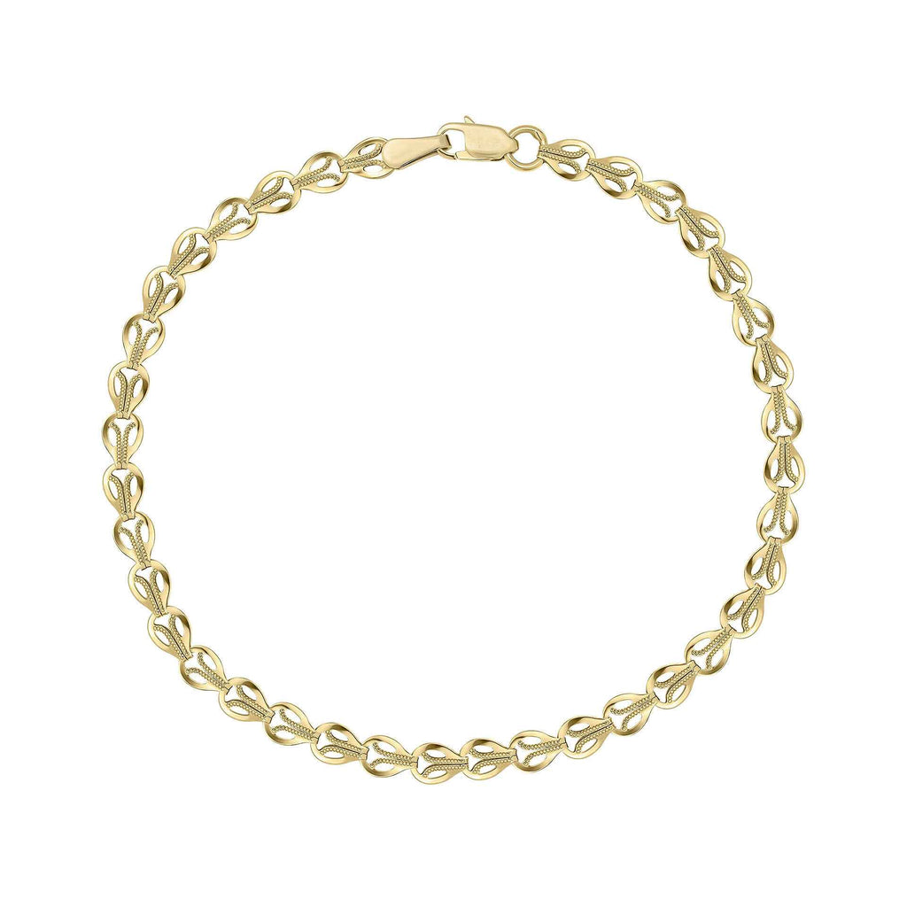 Elements Gold Stampato Link Chain Bracelet