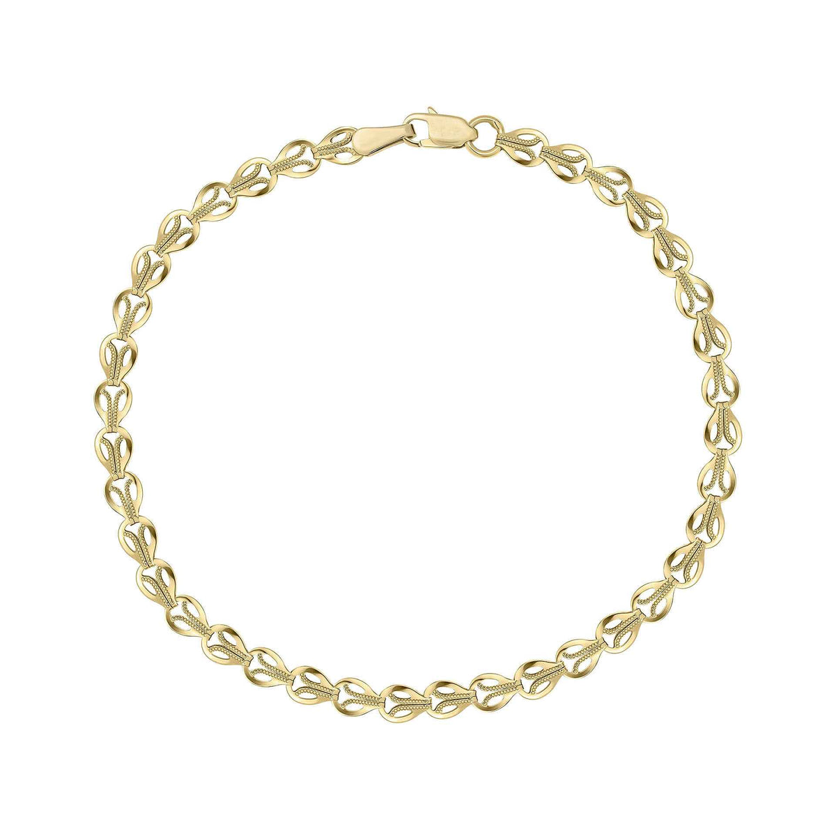 Elements Gold Stampato Link Chain Bracelet