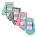 4 Pack Cute Baby Mittens for Winter | Baby Boys & Girls Gloves