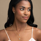 Elements Gold Pavé Diamond Heart Pendant