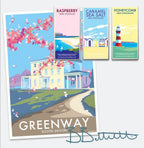Agatha Christie Print – Greenway House Vintage Travel Poster by BeckyBettesworth (greenway-house)