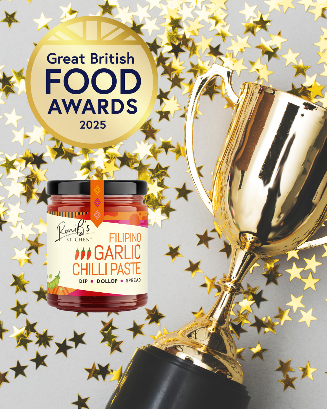 Filipino Garlic Chilli Paste with Scotch Bonnets | Great British Food Awards Gold Winner | 190ml