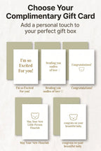 The Cozy Blue Boucle Baby Bear & Charming Bear Personalised Gift Box