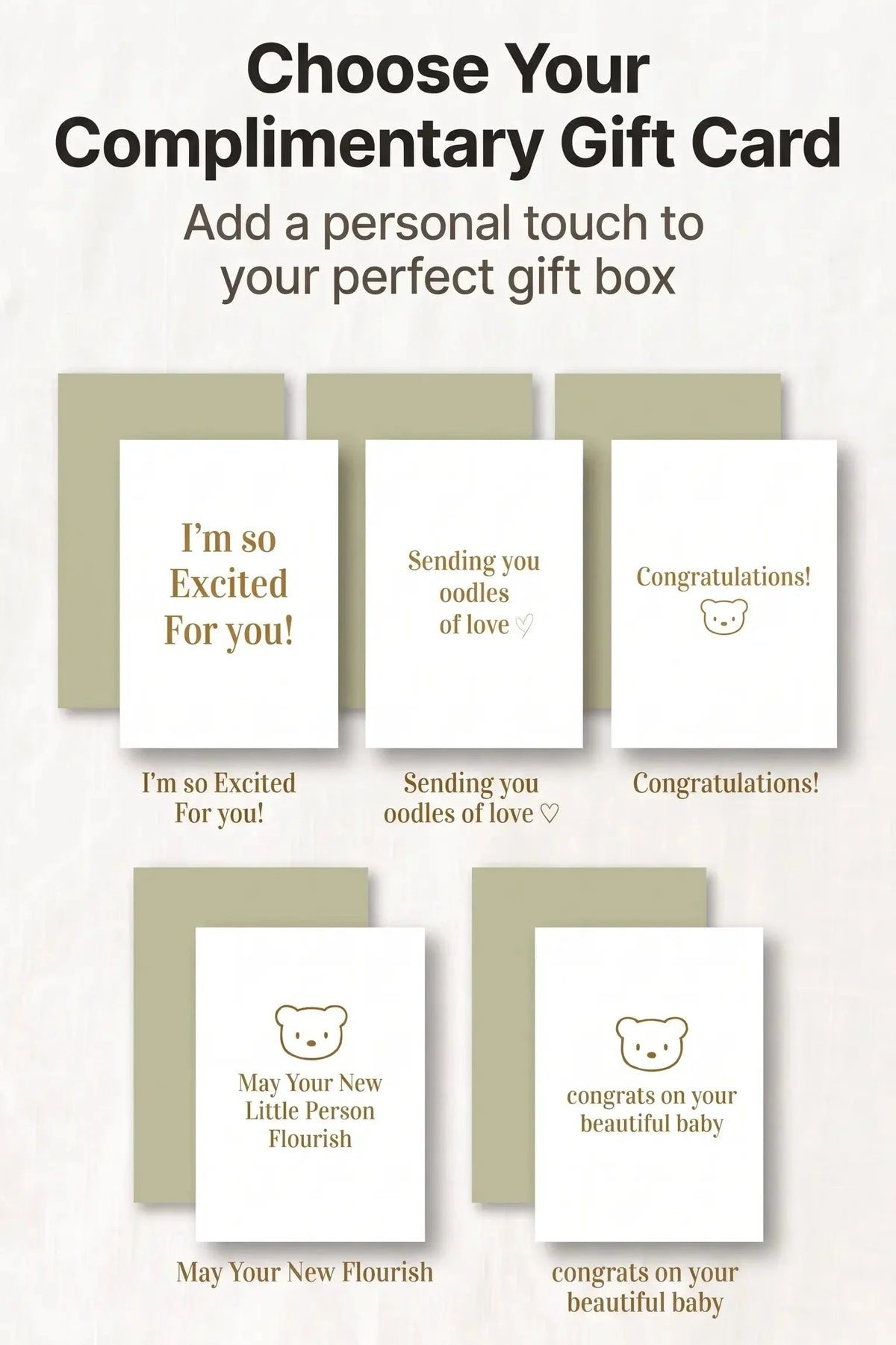 The Cozy Blue Boucle Baby Bear & Charming Bear Personalised Gift Box