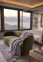 The Cozy Mora Kaplan Interior Luxury Soft Fox Faux Fur Throw Blanke