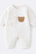 The Teddy Bear Boucle Wrap Baby Grow Romper