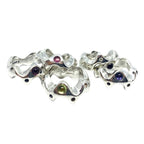 Sea Slug Ring – Handmade Sterling Silver 925 – Iolite, Peridot or Garnet