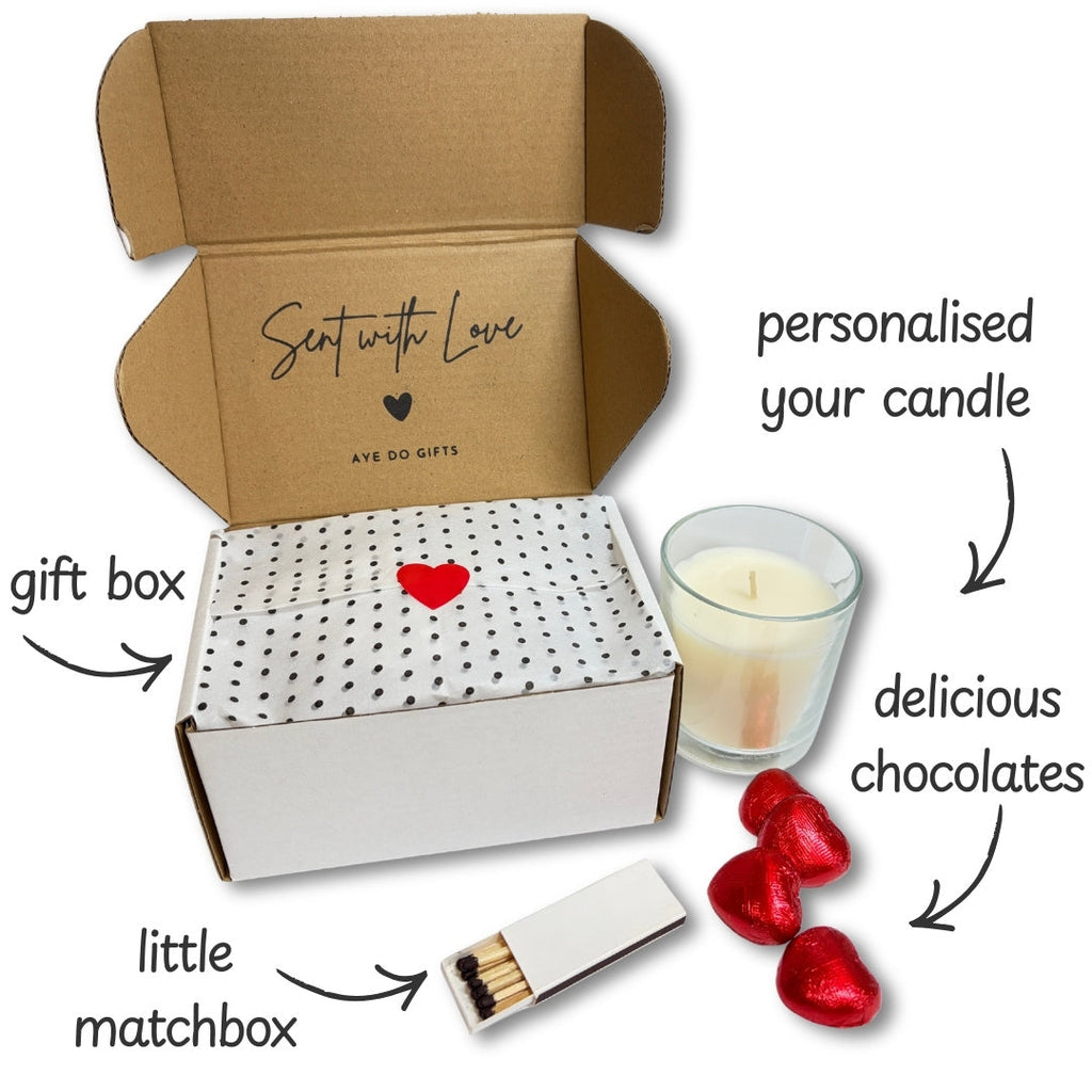 Personalised Love You to the Moon & Back Candle Gift Set | Keepsake
