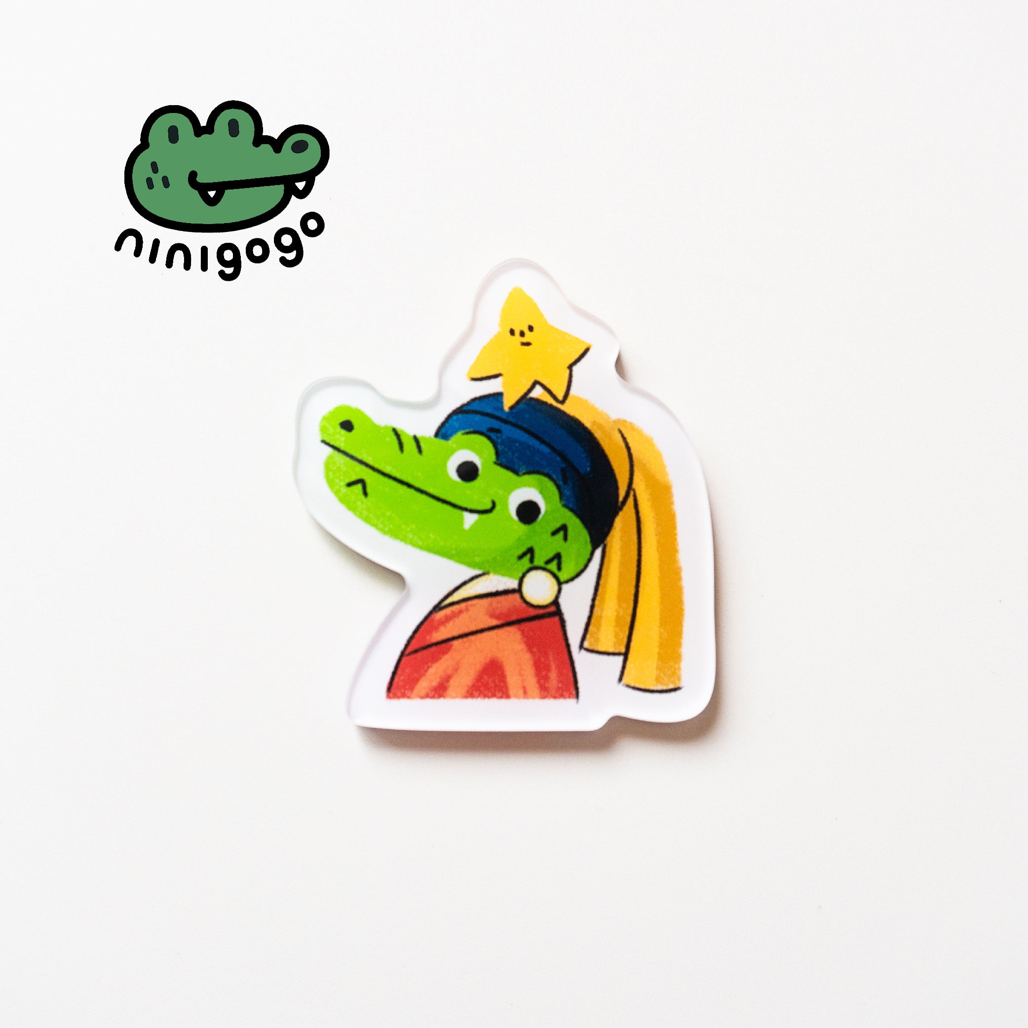 NINIGOGO | Girl And Pearl Earring EGO Magnet