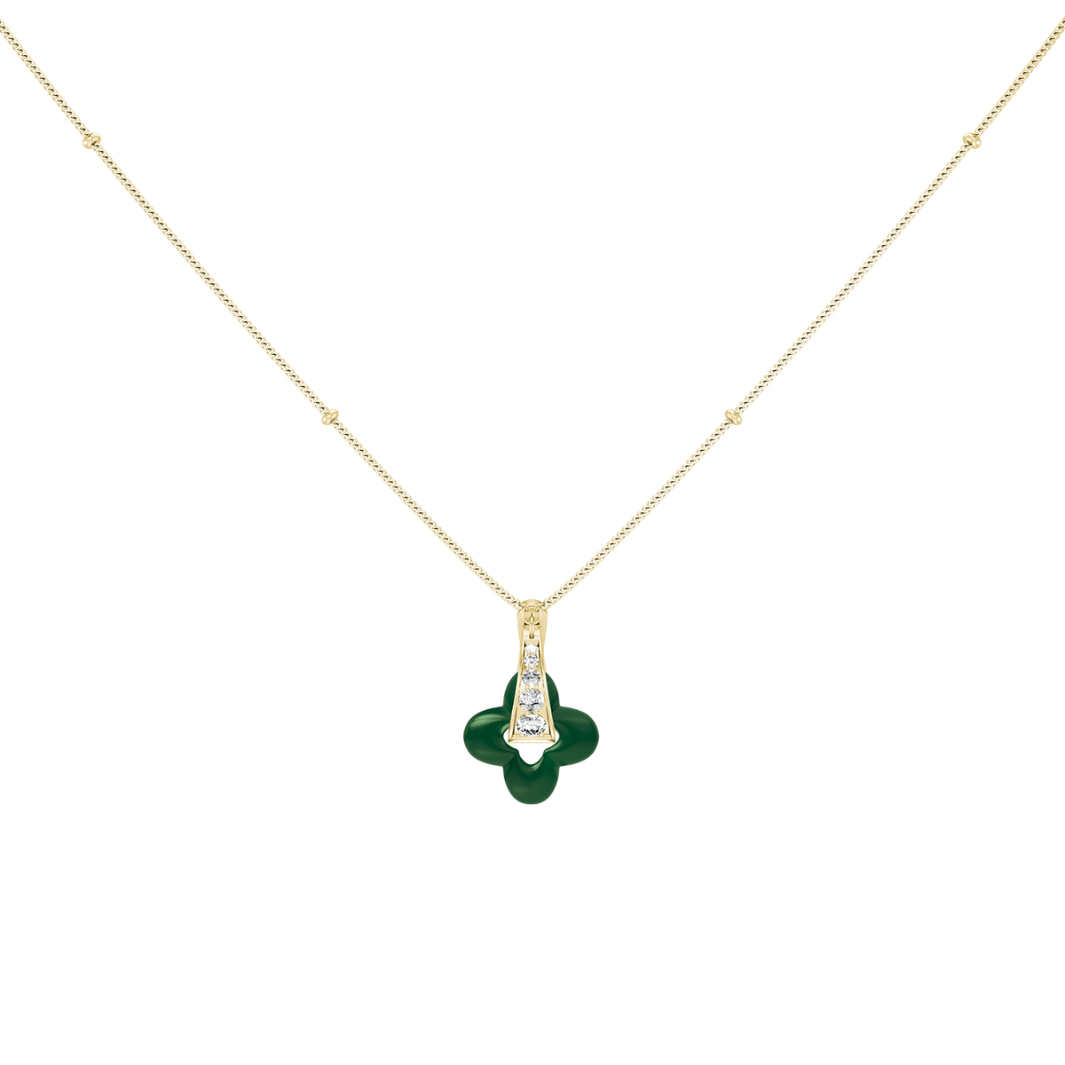 Golden Clover Necklace