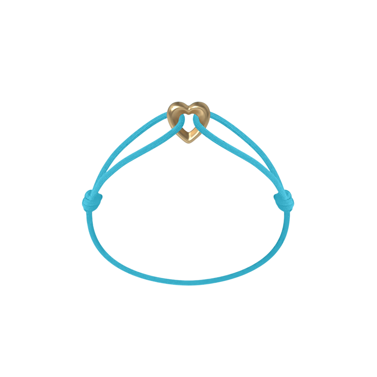 Golden Heart Cord Bracelet