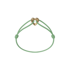 Golden Heart Cord Bracelet
