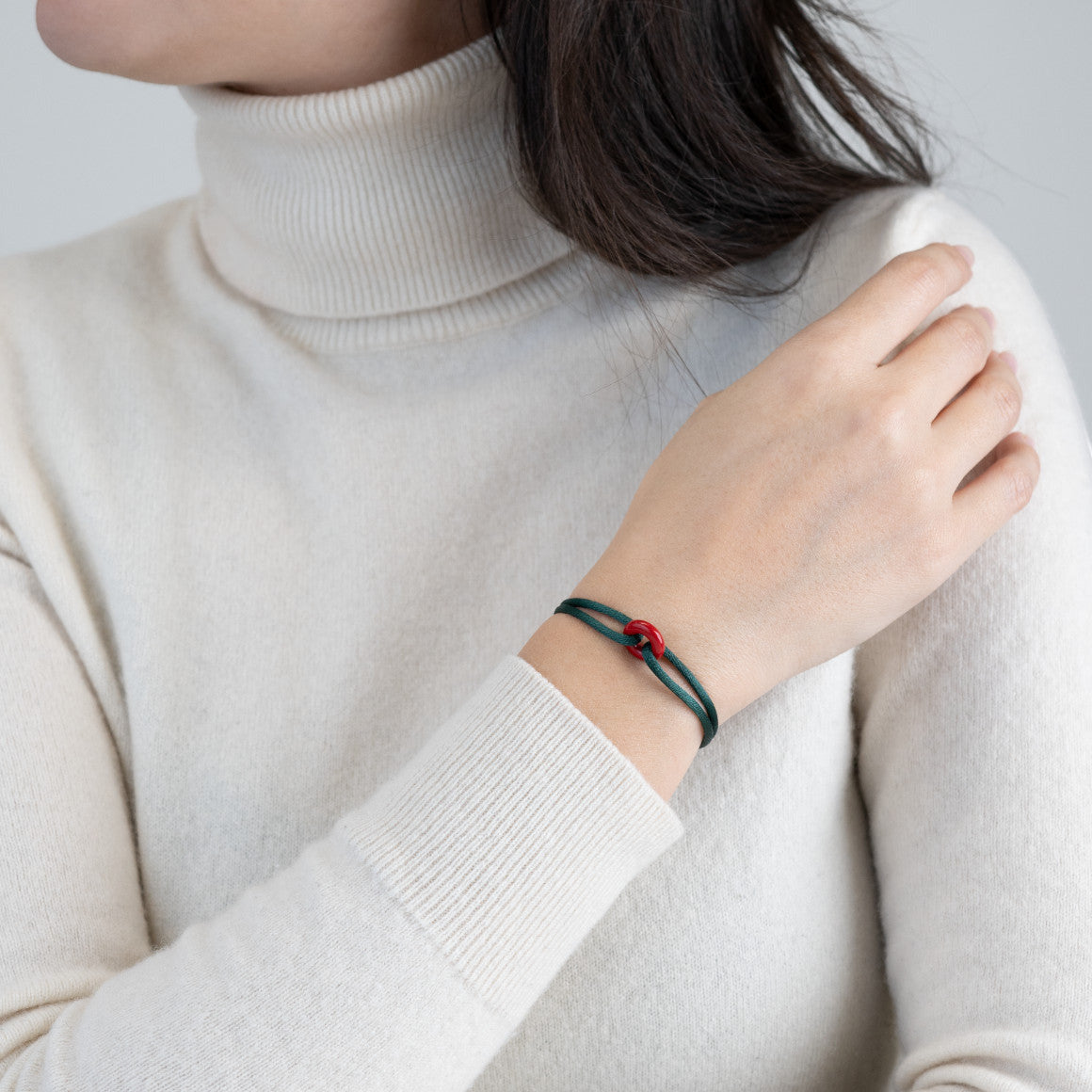 Coral Soho Cord Bracelet