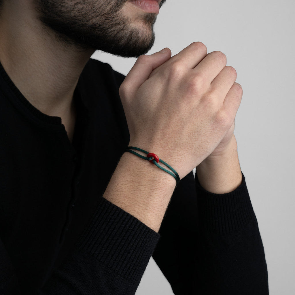Coral Soho Cord Bracelet
