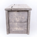 Grey Cushion Storage Bench - Wooden Clutter Box