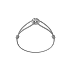 Mini Silver Soho Diamond Cord Bracelet