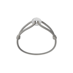Silver Soho Pavé Cord Bracelet