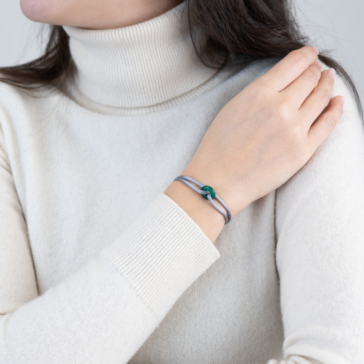 Green Soho Cord Bracelet
