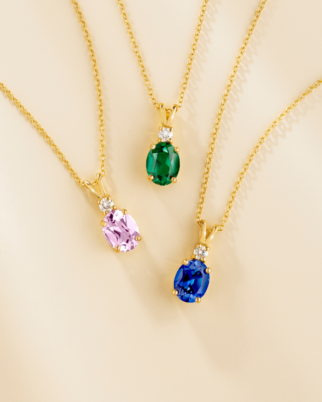 Emerald Pendant Necklace in 18k Gold Vermeil