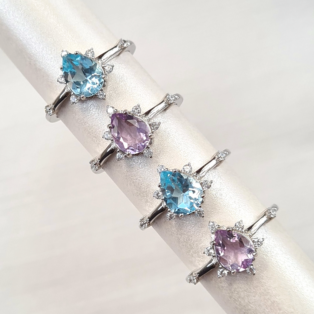 Estelle Lavender Amethyst Ring in Sterling Silver