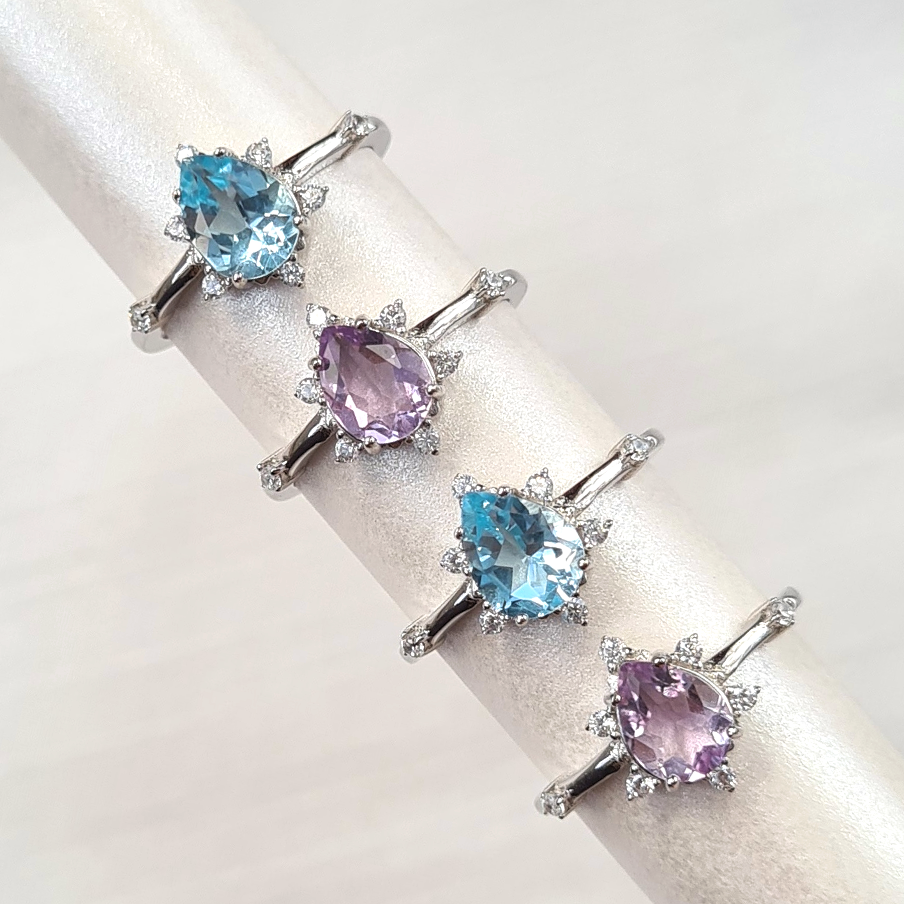 Estelle Lavender Amethyst Ring in Sterling Silver