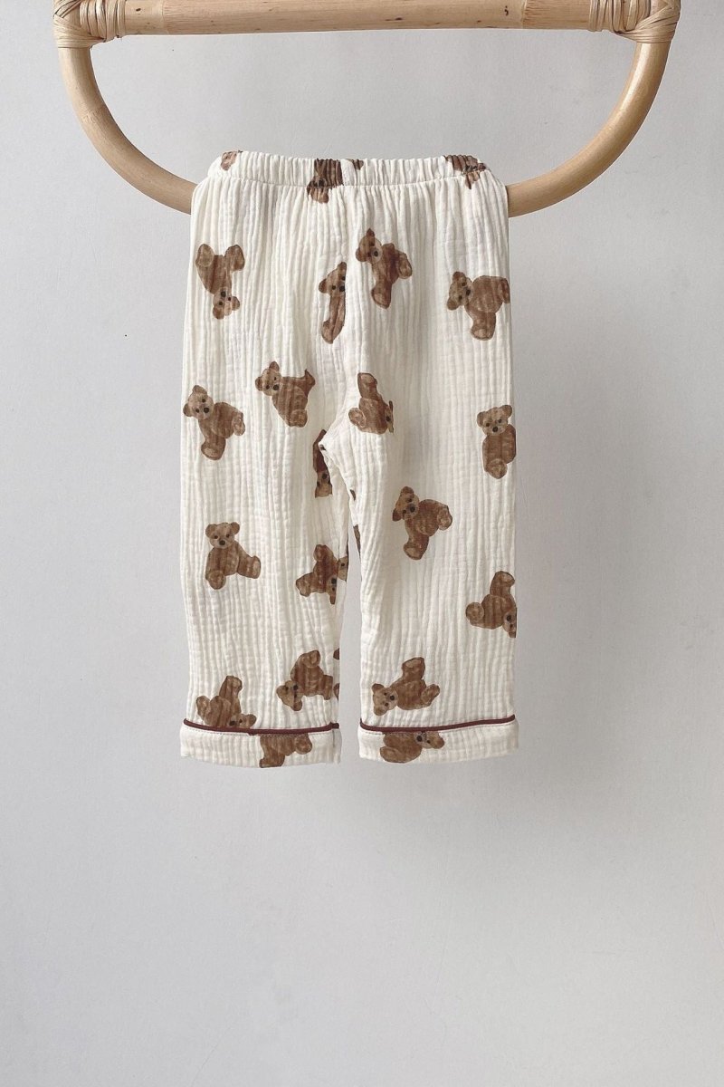Cozy Bear Pyjamas - PJ Set 100% Cotton