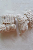 COZY Speckle Knit Booties 100% Cotton