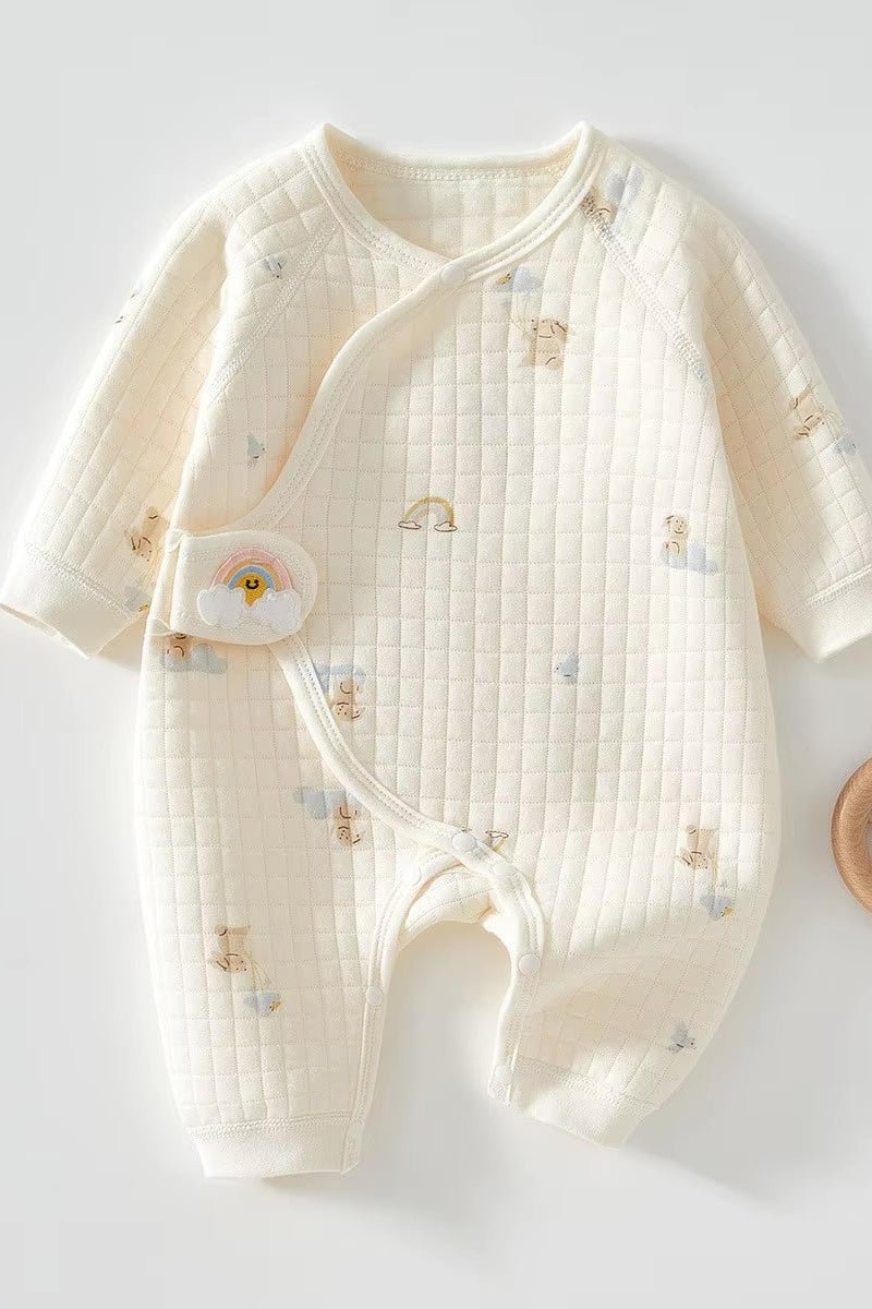 The Rainbow Boucle Wrap Baby Grow Romper