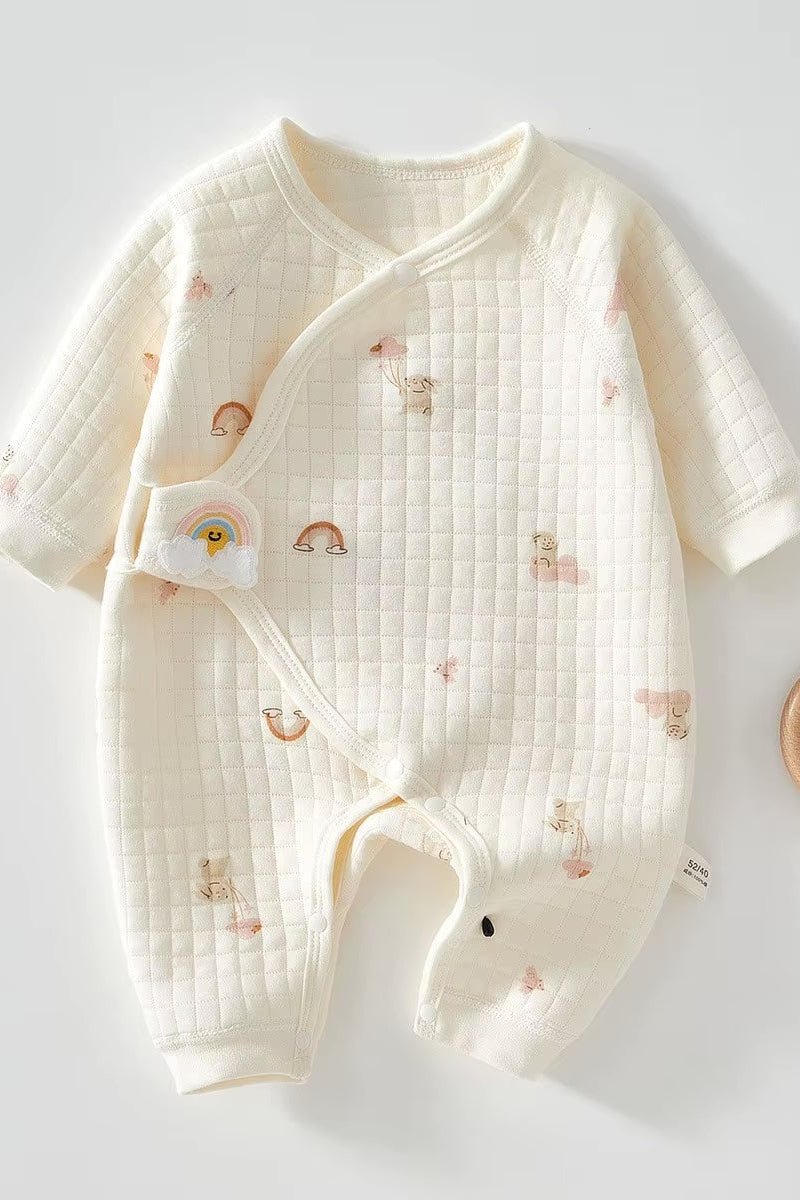 The Rainbow Boucle Wrap Baby Grow Romper
