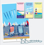 Red Arrows Print – Vintage Seaside Poster by Becky Bettesworth by BeckyBettesworth (happy-and-glorious-red-arrows)