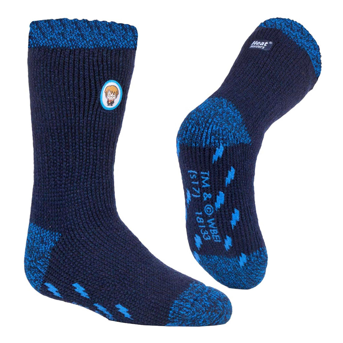 2 Pack Kids Harry Potter Socks with Grips, Thermal Non Slip Slipper Socks