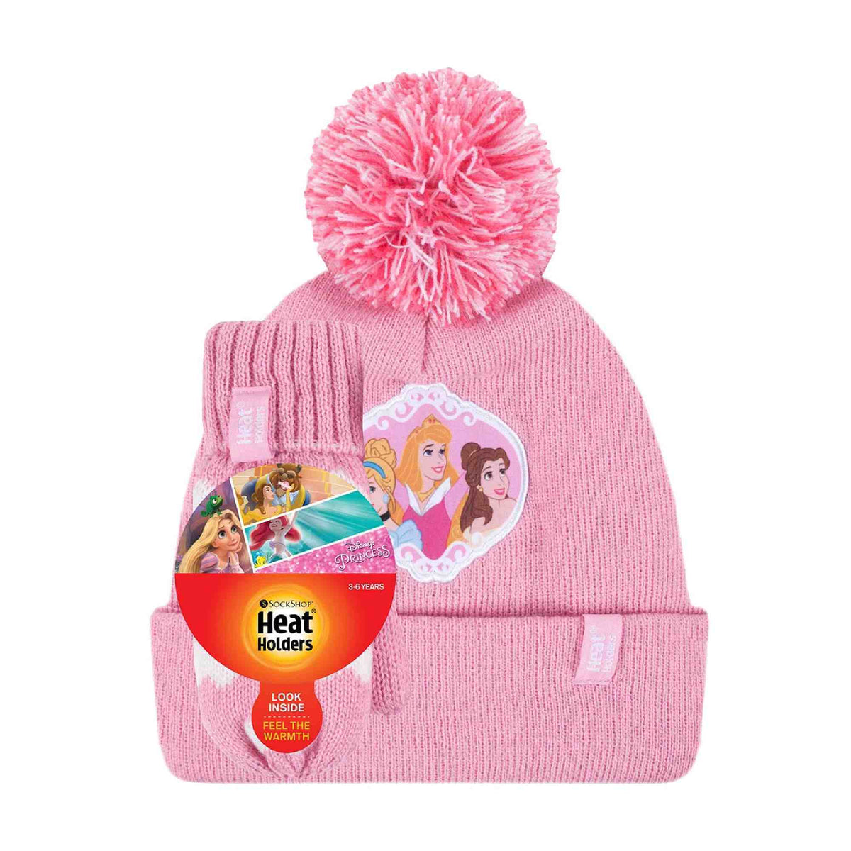 Girls Disney Thermal Hat & Gloves Set for Winter