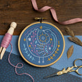 Celestial Bird Mini Embroidery Kit for Beginners