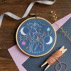 Celestial Deer Mini Embroidery Kit for Beginners