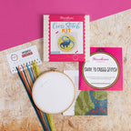 Diplodocus Dinosaur Cross Stitch Kit for Beginners