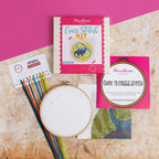 Plesiosaurus Dinosaur Cross Stitch Kit for Beginners