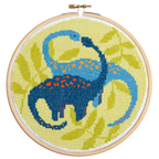 Diplodocus Dinosaur Cross Stitch Kit for Beginners