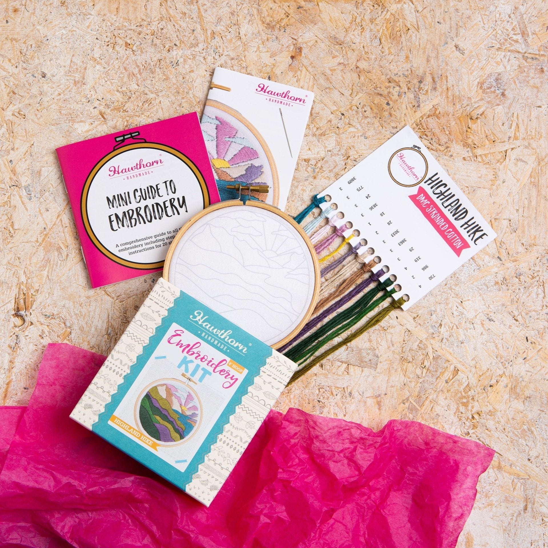 Celtic Cliffs Landscape Mini Embroidery Kit for Beginners