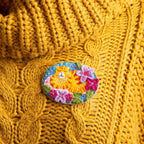 Ginger Cat Felt Craft Brooch Kit for Beginners