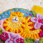 Ginger Cat Felt Craft Brooch Kit for Beginners